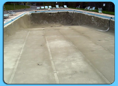 Commercial Swimming Pool Applying Scratch Coat